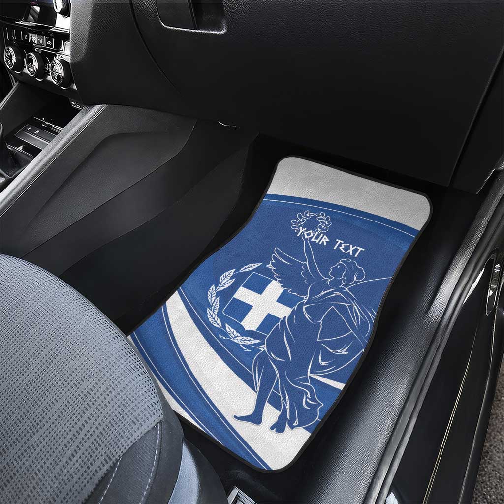 Personalized National Greek Flag Day Car Mats Elliniki Dimokratia