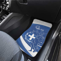 Personalized National Greek Flag Day Car Mats Elliniki Dimokratia