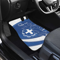 Personalized National Greek Flag Day Car Mats Elliniki Dimokratia