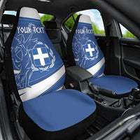 Personalized National Greek Flag Day Car Seat Cover Elliniki Dimokratia