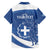 Personalized National Greek Flag Day Family Matching Long Sleeve Bodycon Dress and Hawaiian Shirt Elliniki Dimokratia