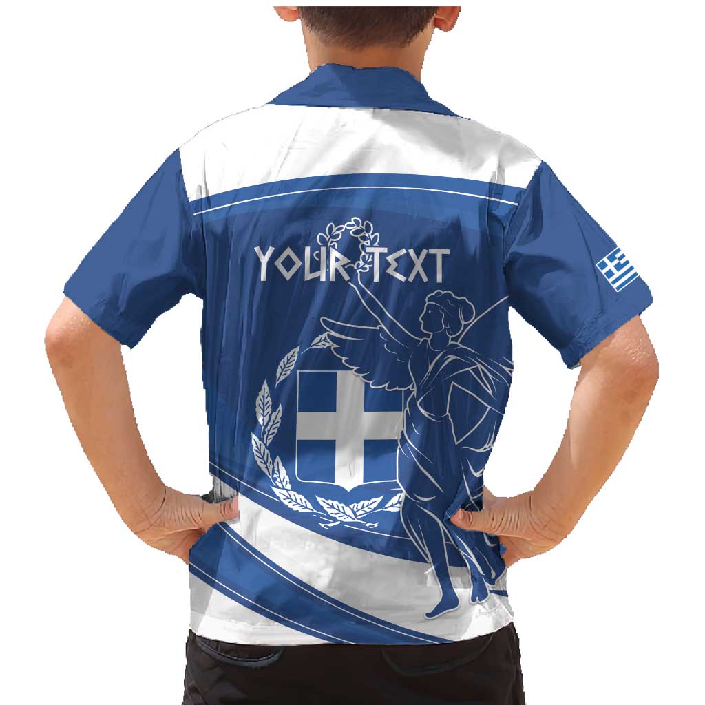 Personalized National Greek Flag Day Family Matching Mermaid Dress and Hawaiian Shirt Elliniki Dimokratia