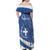 Personalized National Greek Flag Day Family Matching Off Shoulder Maxi Dress and Hawaiian Shirt Elliniki Dimokratia
