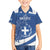 Personalized National Greek Flag Day Family Matching Off Shoulder Maxi Dress and Hawaiian Shirt Elliniki Dimokratia