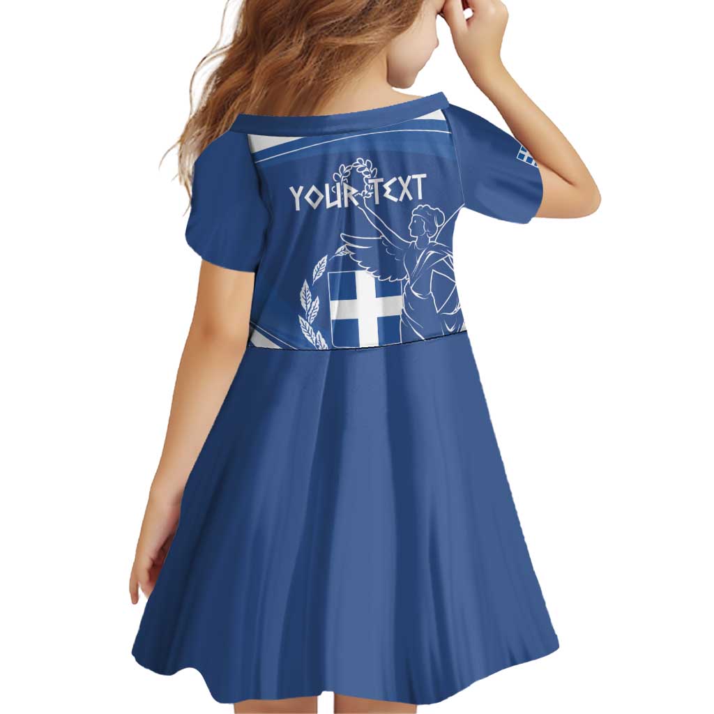 Personalized National Greek Flag Day Family Matching Off Shoulder Short Dress and Hawaiian Shirt Elliniki Dimokratia
