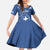 Personalized National Greek Flag Day Family Matching Short Sleeve Bodycon Dress and Hawaiian Shirt Elliniki Dimokratia