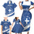 Personalized National Greek Flag Day Family Matching Short Sleeve Bodycon Dress and Hawaiian Shirt Elliniki Dimokratia