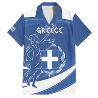 Personalized National Greek Flag Day Family Matching Short Sleeve Bodycon Dress and Hawaiian Shirt Elliniki Dimokratia