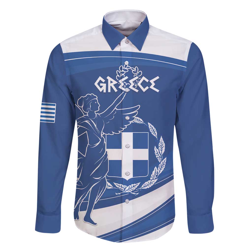 Personalized National Greek Flag Day Family Matching Short Sleeve Bodycon Dress and Hawaiian Shirt Elliniki Dimokratia