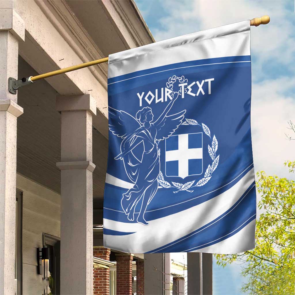 Personalized National Greek Flag Day Garden Flag Elliniki Dimokratia