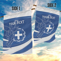 Personalized National Greek Flag Day Garden Flag Elliniki Dimokratia