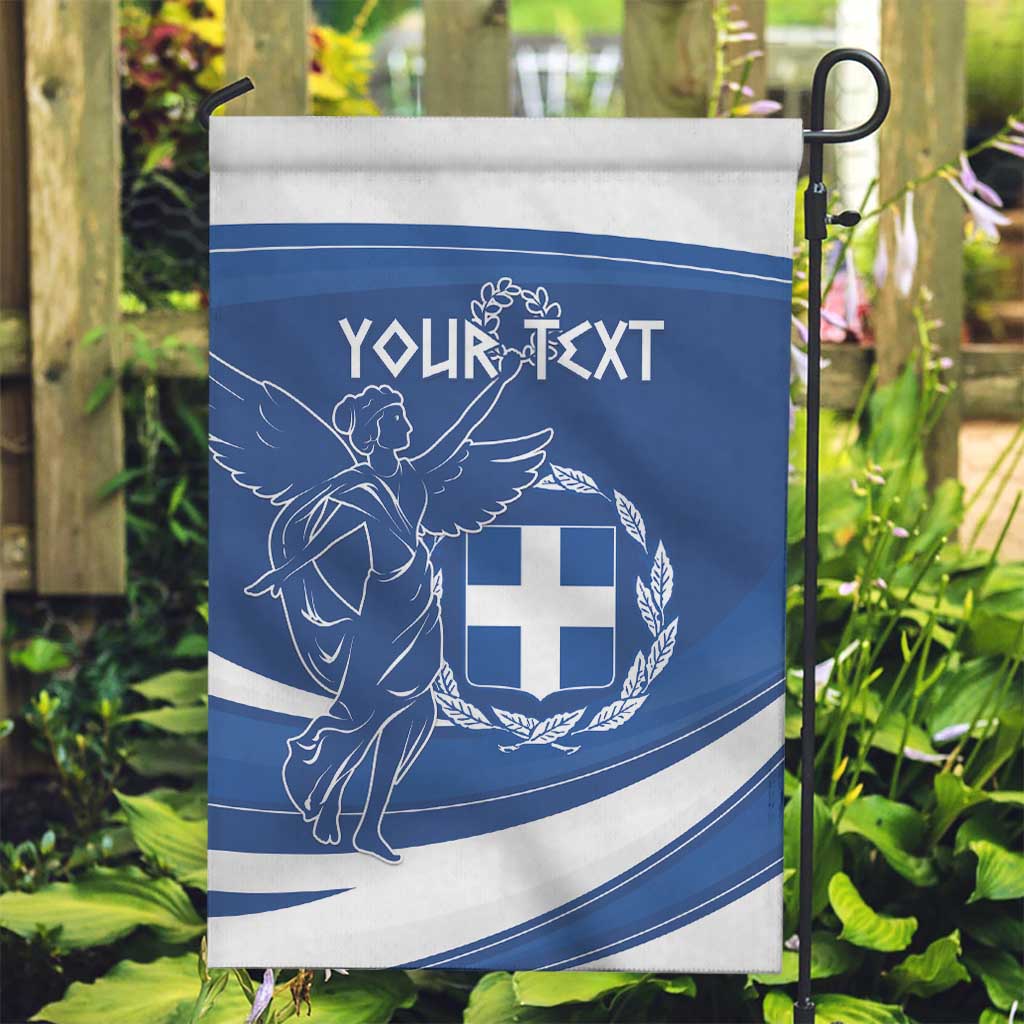 Personalized National Greek Flag Day Garden Flag Elliniki Dimokratia