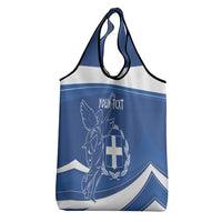 Personalized National Greek Flag Day Grocery Bag Elliniki Dimokratia