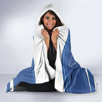 Personalized National Greek Flag Day Hooded Blanket Elliniki Dimokratia