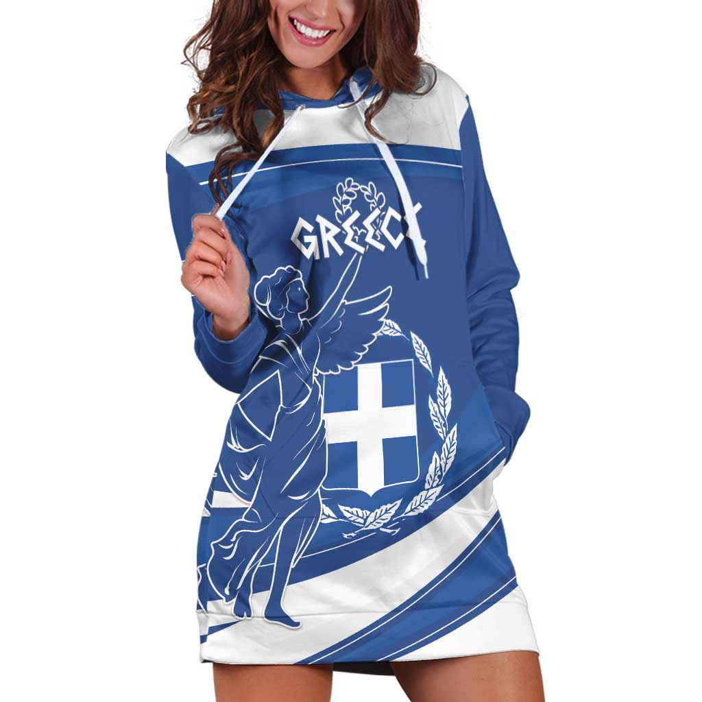 Personalized National Greek Flag Day Hoodie Dress Elliniki Dimokratia