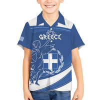 Personalized National Greek Flag Day Kid Hawaiian Shirt Elliniki Dimokratia