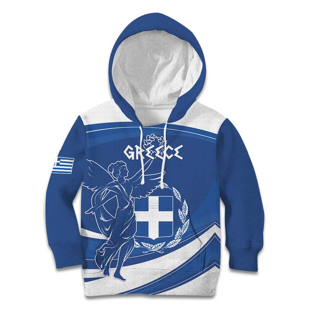 Personalized National Greek Flag Day Kid Hoodie Elliniki Dimokratia