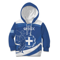 Personalized National Greek Flag Day Kid Hoodie Elliniki Dimokratia