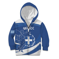 Personalized National Greek Flag Day Kid Hoodie Elliniki Dimokratia