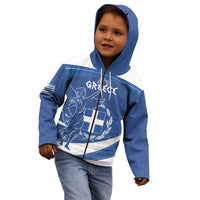 Personalized National Greek Flag Day Kid Hoodie Elliniki Dimokratia