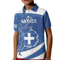 Personalized National Greek Flag Day Kid Polo Shirt Elliniki Dimokratia