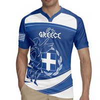 Personalized National Greek Flag Day Rugby Jersey Elliniki Dimokratia