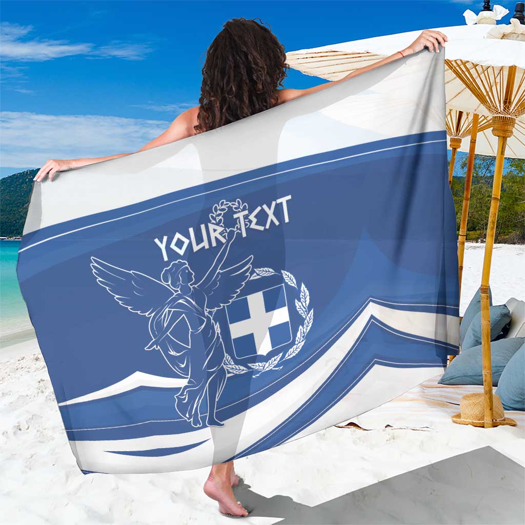 Personalized National Greek Flag Day Sarong Elliniki Dimokratia