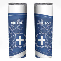 Personalized National Greek Flag Day Skinny Tumbler Elliniki Dimokratia