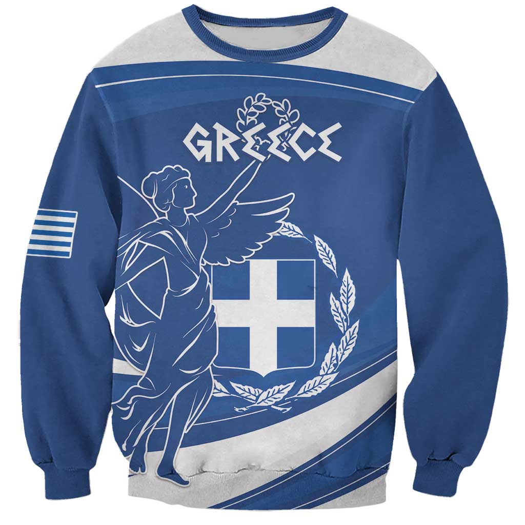Personalized National Greek Flag Day Sweatshirt Elliniki Dimokratia