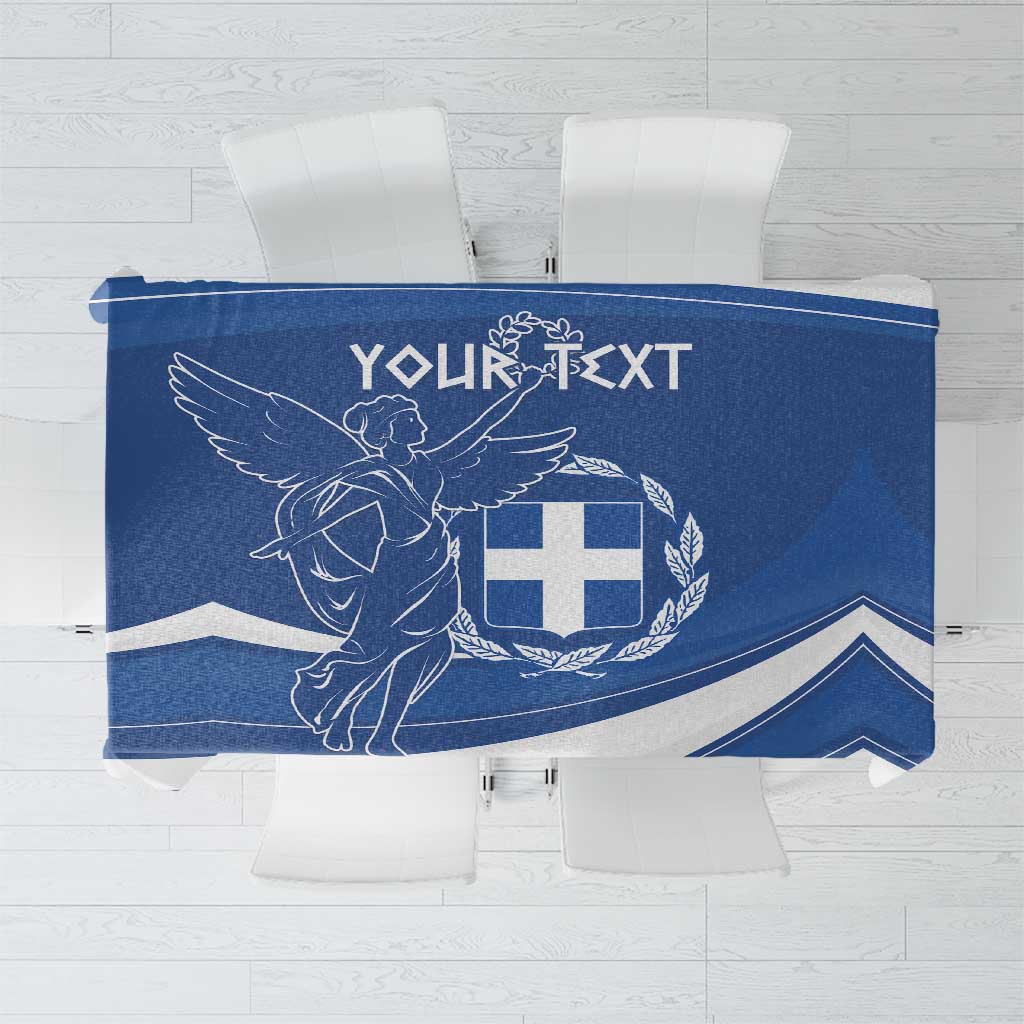 Personalized National Greek Flag Day Tablecloth Elliniki Dimokratia