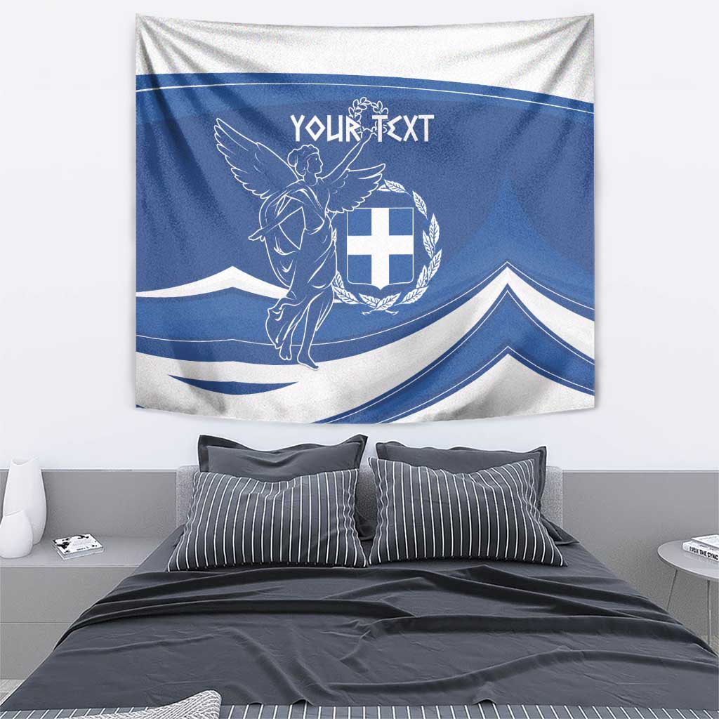 Personalized National Greek Flag Day Tapestry Elliniki Dimokratia