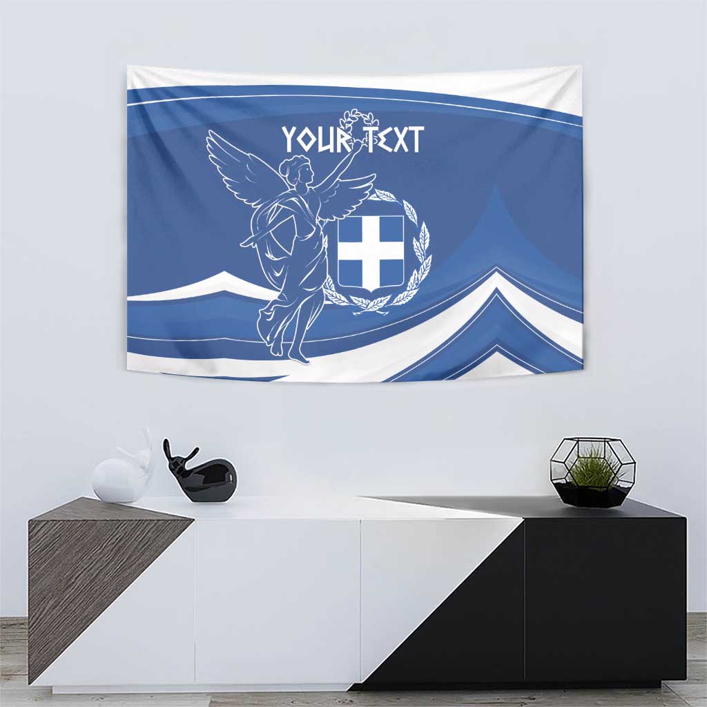 Personalized National Greek Flag Day Tapestry Elliniki Dimokratia