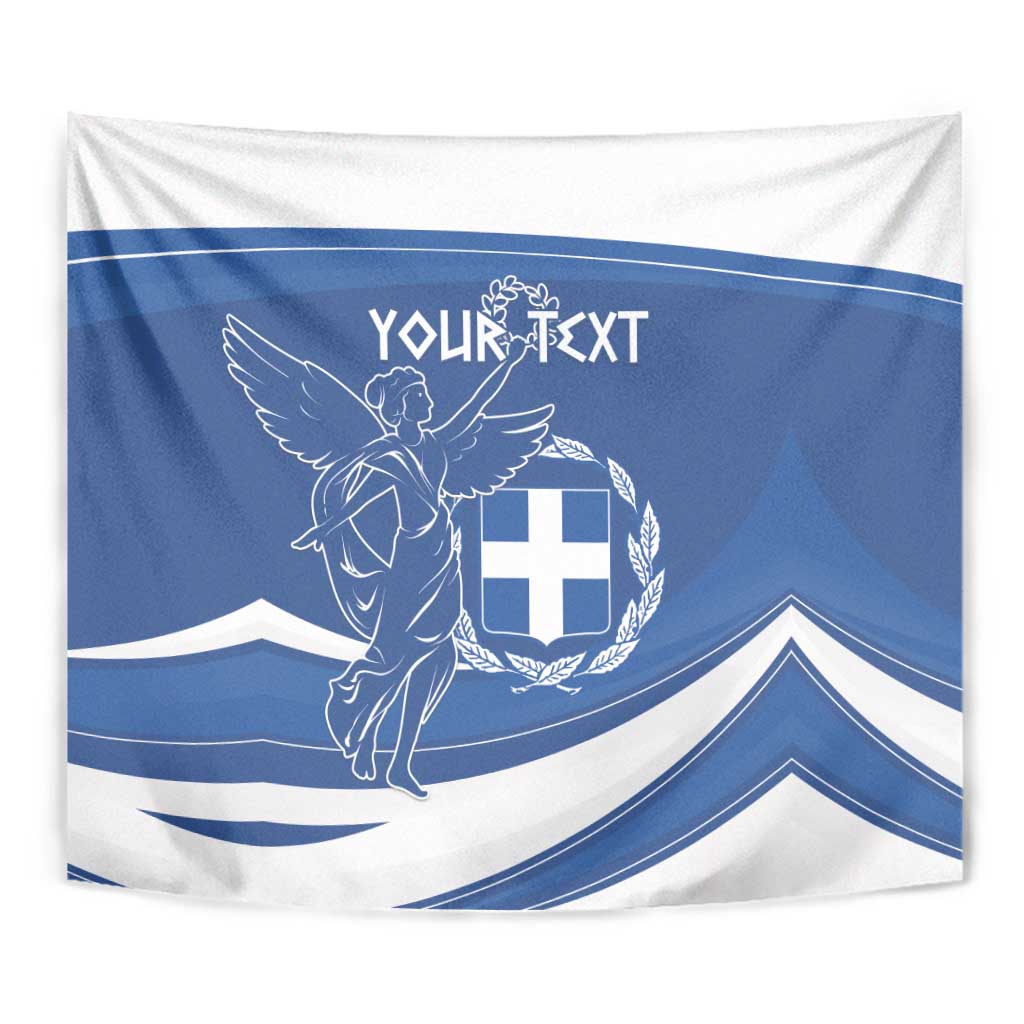 Personalized National Greek Flag Day Tapestry Elliniki Dimokratia