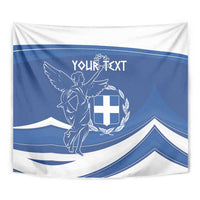 Personalized National Greek Flag Day Tapestry Elliniki Dimokratia