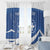 Personalized National Greek Flag Day Window Curtain Elliniki Dimokratia