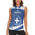 Personalized National Greek Flag Day Women Sleeveless Polo Shirt Elliniki Dimokratia