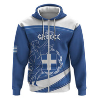 Personalized National Greek Flag Day Zip Hoodie Elliniki Dimokratia