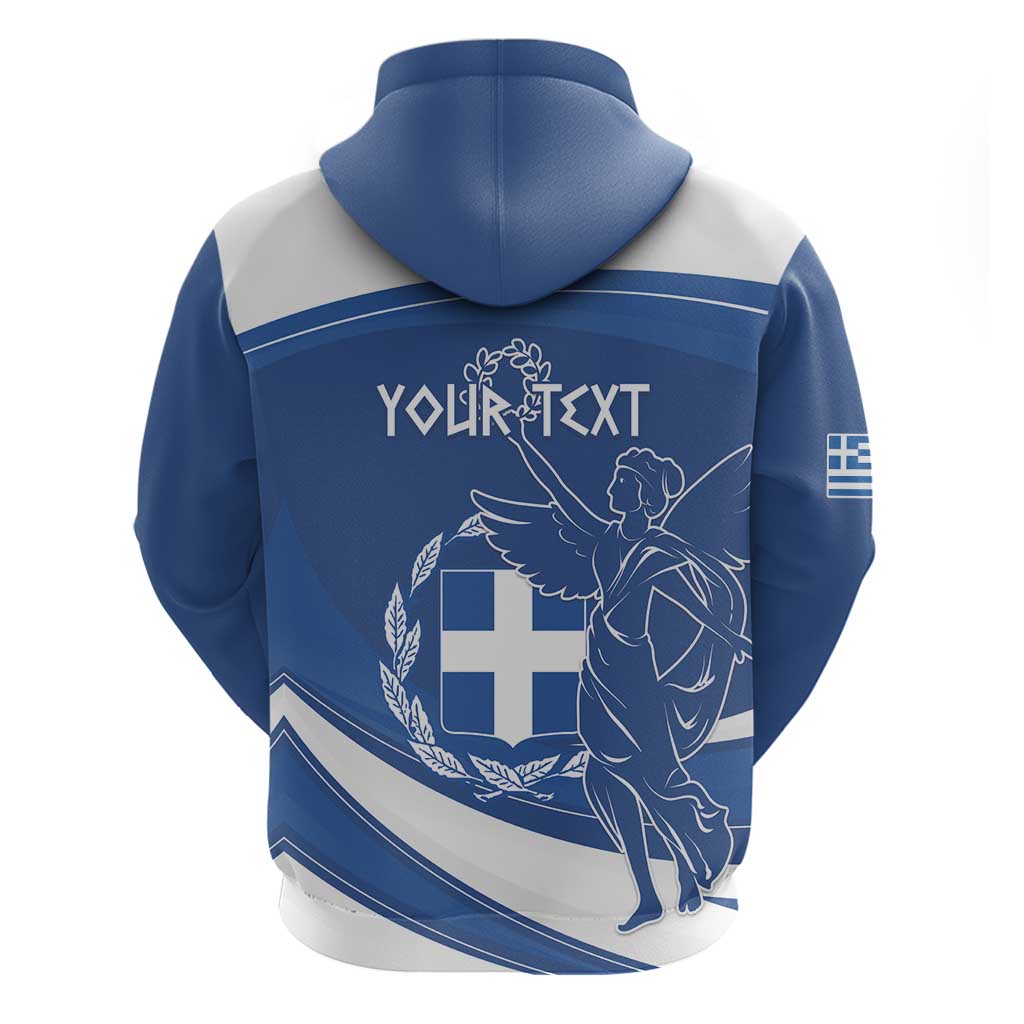 Personalized National Greek Flag Day Zip Hoodie Elliniki Dimokratia