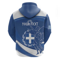 Personalized National Greek Flag Day Zip Hoodie Elliniki Dimokratia