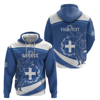 Personalized National Greek Flag Day Zip Hoodie Elliniki Dimokratia