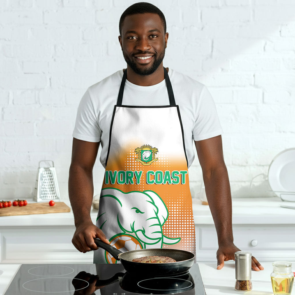Ivory Coast Football Apron Proud Elephant Fan Edition