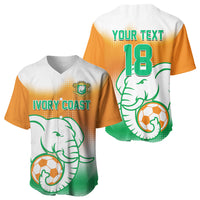 Custom Ivory Coast Football Baseball Jersey Proud Elephant Fan Edition