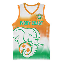 Custom Ivory Coast Football Basketball Jersey Proud Elephant Fan Edition