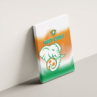 Ivory Coast Football Canvas Wall Art Proud Elephant Fan Edition