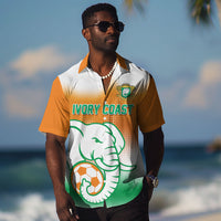 Custom Ivory Coast Football Hawaiian Shirt Proud Elephant Fan Edition