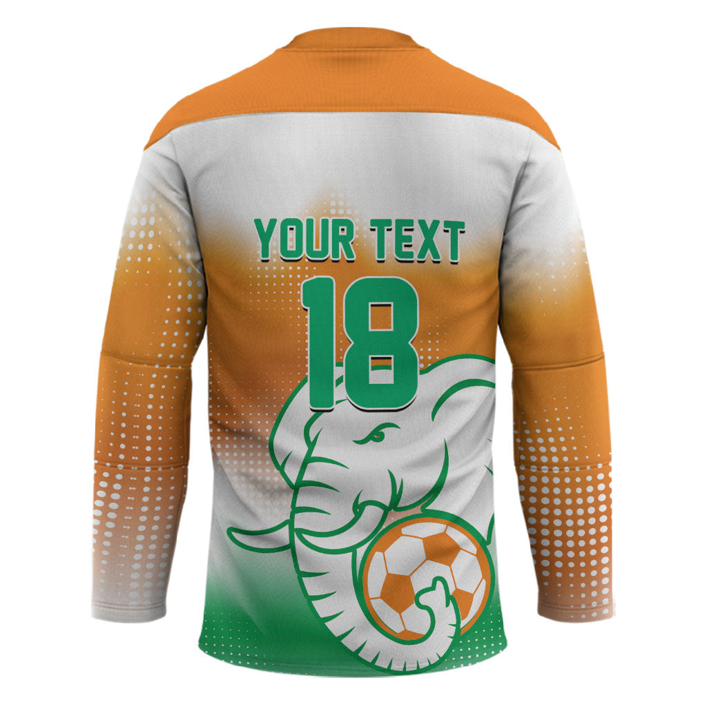 Custom Ivory Coast Football Hockey Jersey Proud Elephant Fan Edition