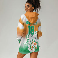 Custom Ivory Coast Football Hoodie Dress Proud Elephant Fan Edition