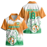 Custom Ivory Coast Football Kid Hawaiian Shirt Proud Elephant Fan Edition LT18