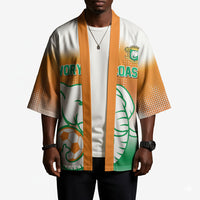 Custom Ivory Coast Football Kimono Proud Elephant Fan Edition