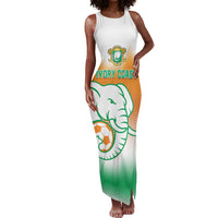 Custom Ivory Coast Football Tank Maxi Dress Proud Elephant Fan Edition